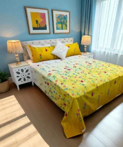 VRS SATIN PRINT BED SHEET - 3443-269